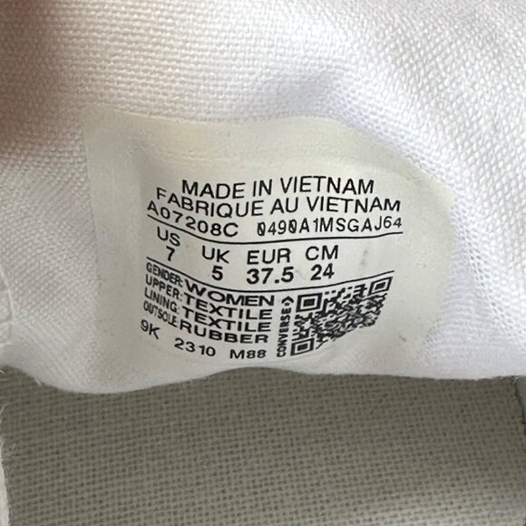 ⭐Rare Converse Chuck 70 Stud Low Edge 7 Women Shoes Sneakers White Punk A07208C⭐ - Picture 12 of 13